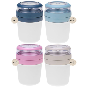 Pojemnik na jogurt musli z łyżeczką 650ml RAVI